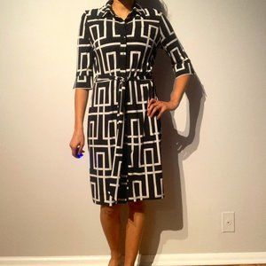 White House Black Market Patterned Dress 6